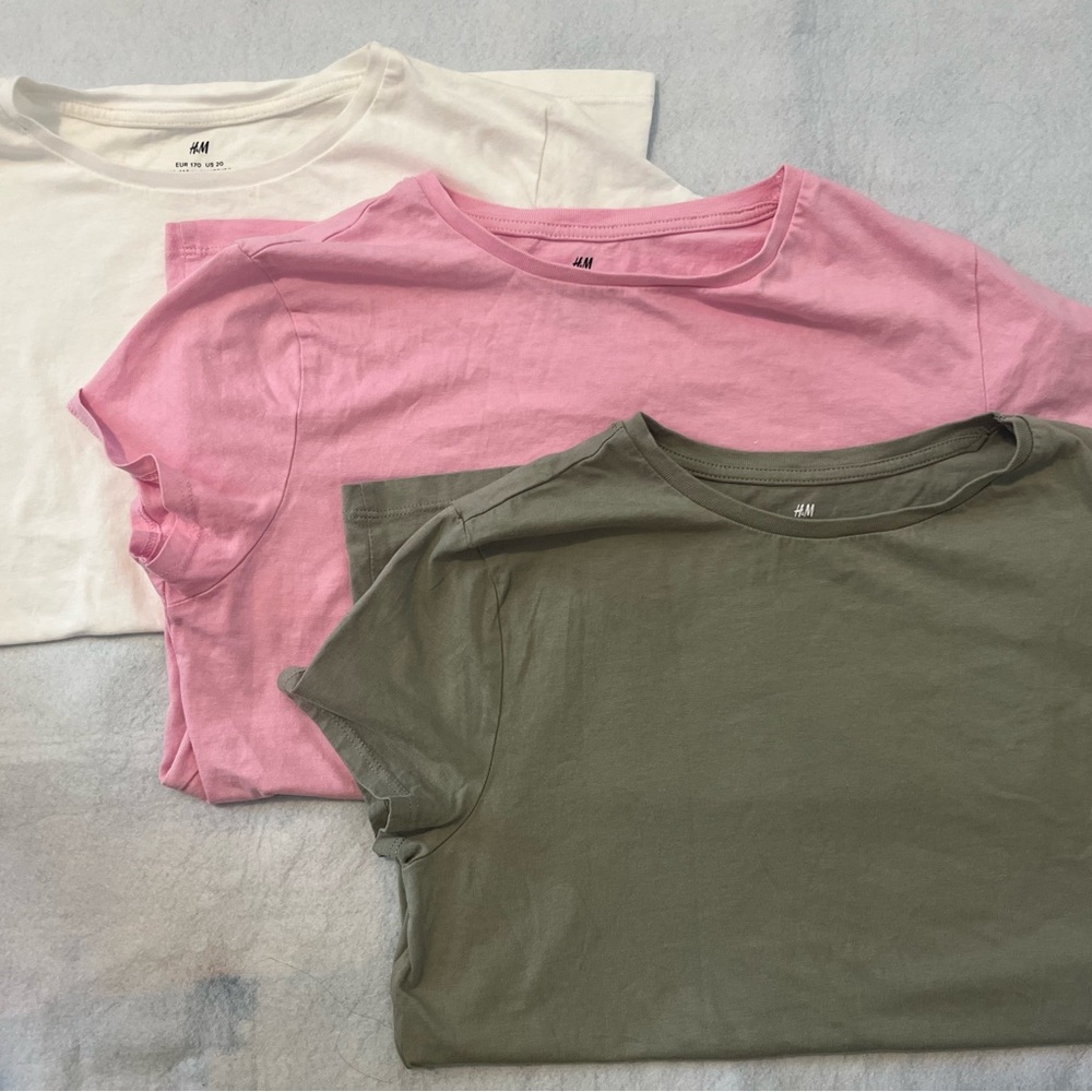 3 Pack H&M Basic Tees (Size S)